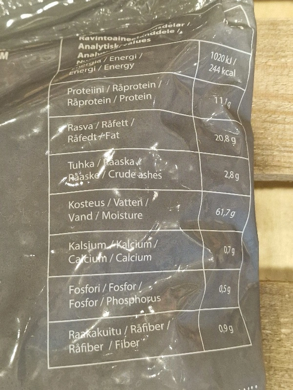 MUSH Vaisto Grå Kalkun Kylling Lam 3 kg - BARF til hunde